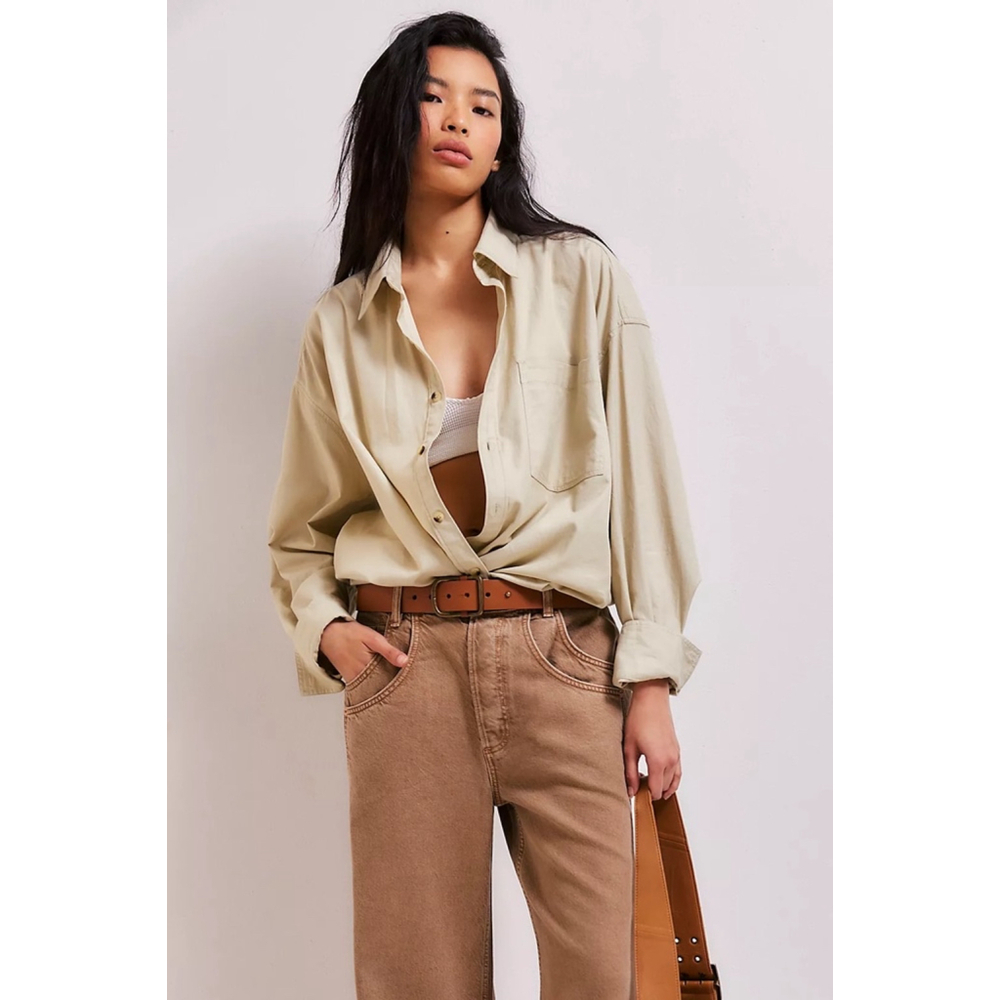 Free People We The Free Freddie Shirt Button Down Cotton Women’s XS New NWT - Picture 2 of 4